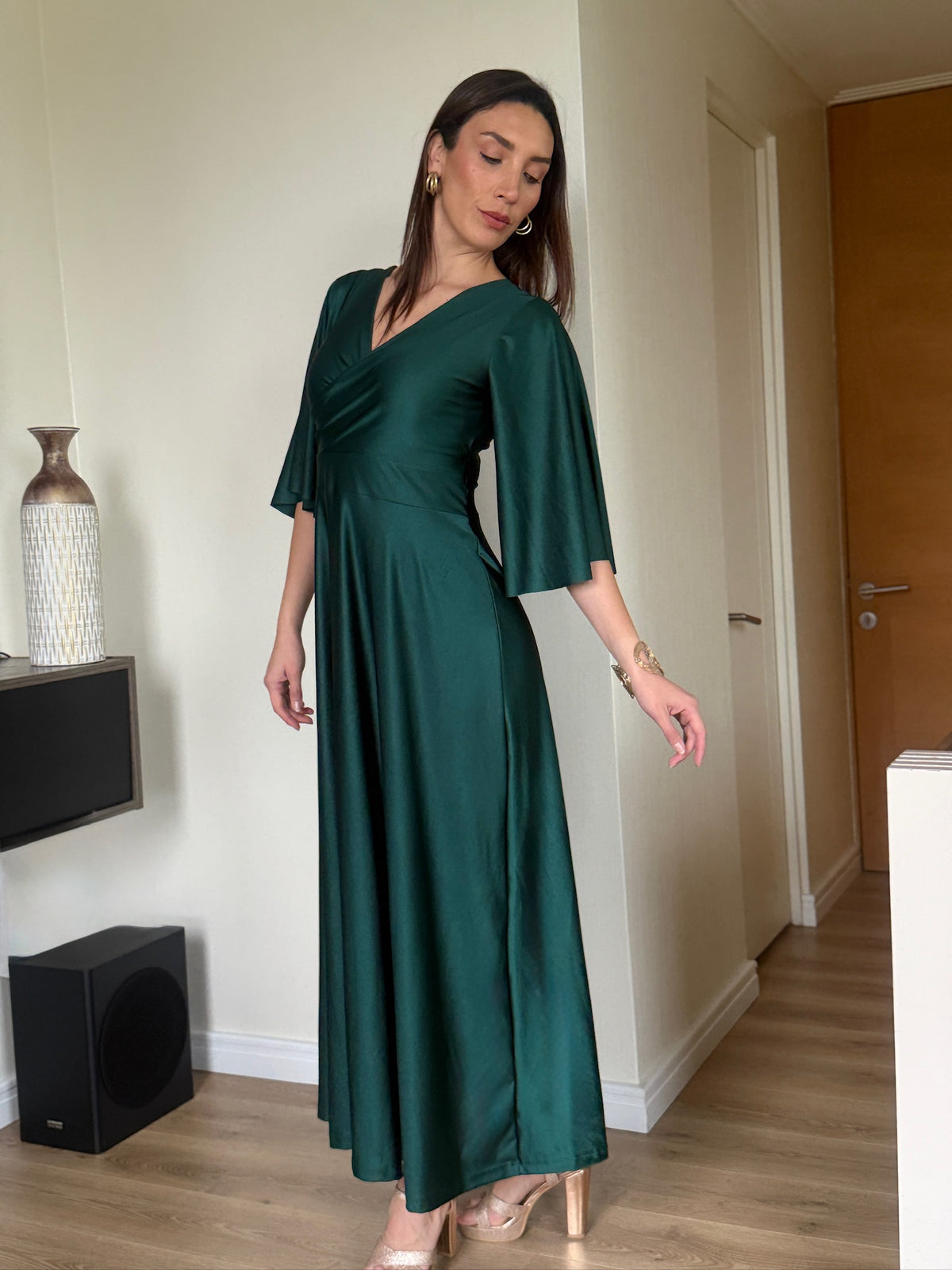 Vestido Isabel Manga Acampanada