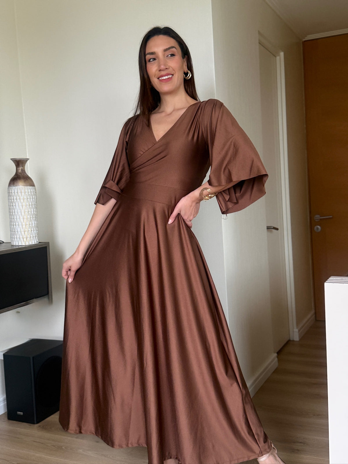 Vestido Isabel Manga Acampanada