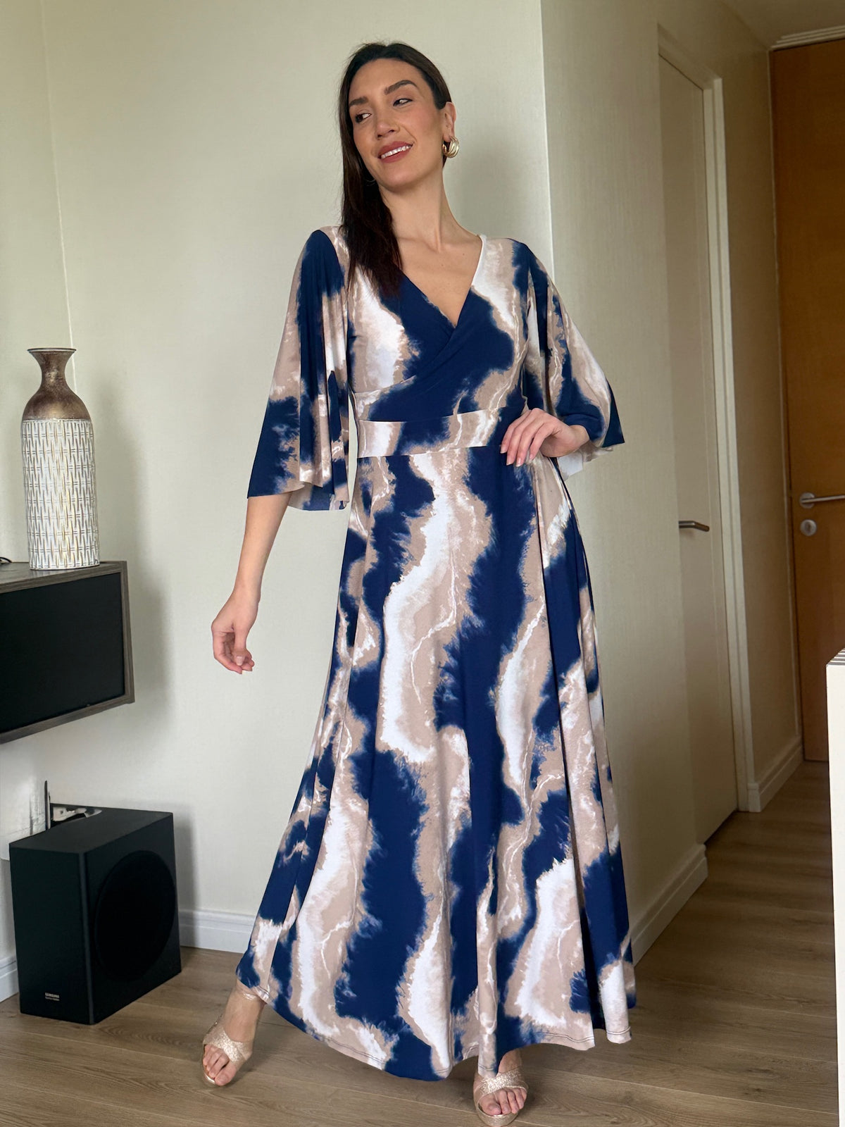 Vestido Isabel Manga Acampanada