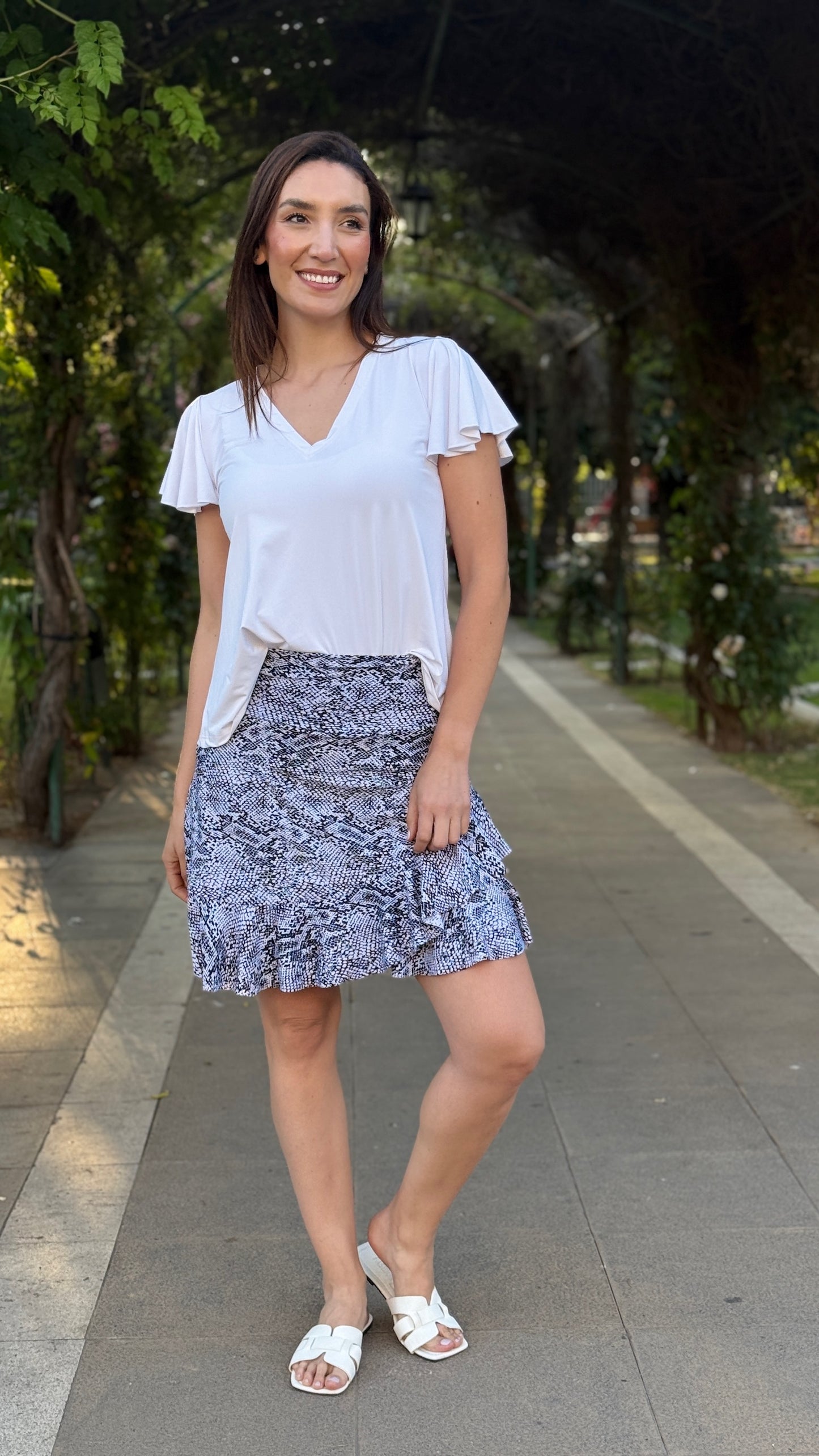 Falda short vuelos