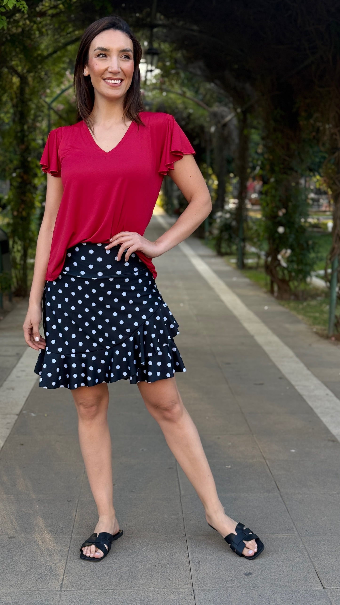 Falda short vuelos