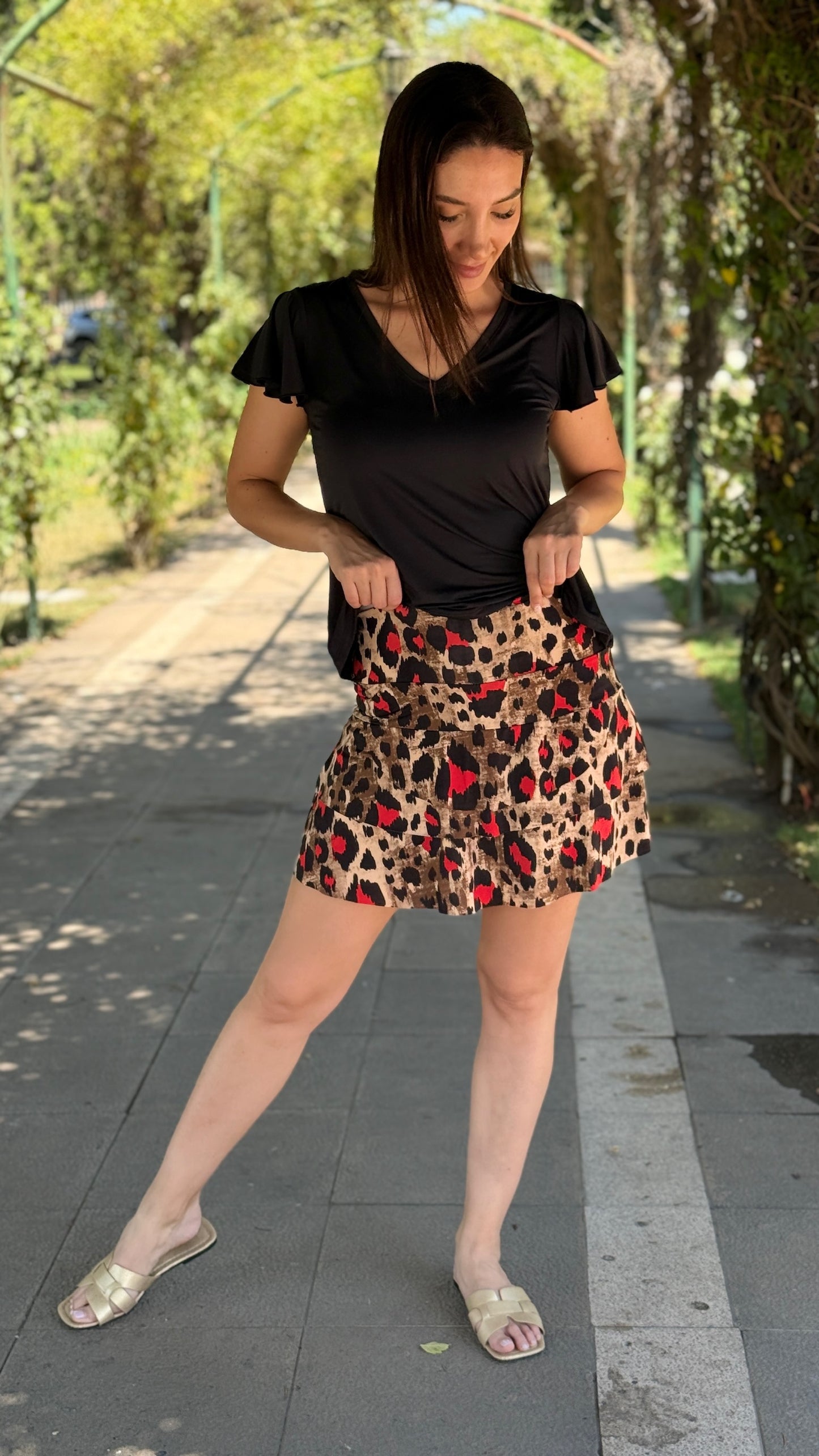 Falda short Capas